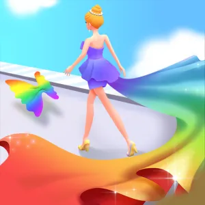 Fashion Girl Dancing Dress